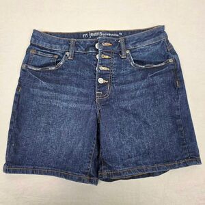 Maurices Denim Shorts Womens Size 8 Mid Rise Button Fly